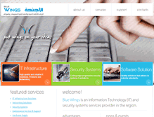 Tablet Screenshot of bluewings.ae
